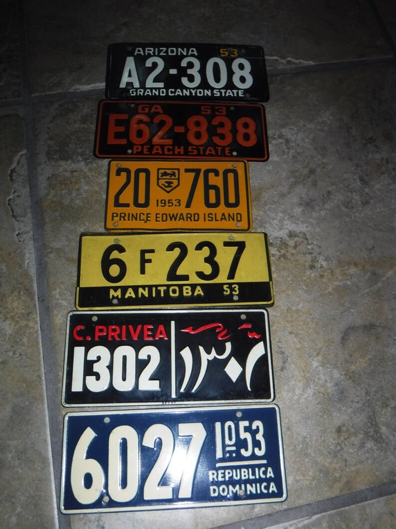 old bicycle license plates