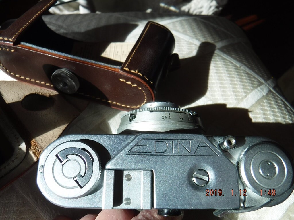 Edina Wirgin 35mm Camera Germany 1950's Edinar 1:3.5/43