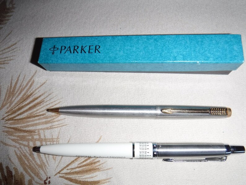Vintage Parker Advertisement Perpetual Calendar Pen & Gold and Etsy