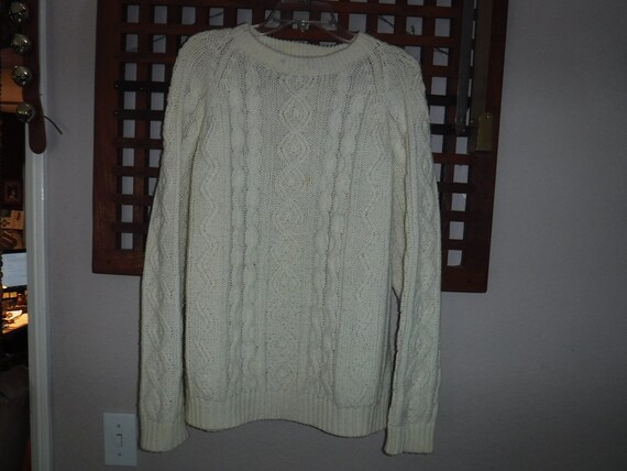 acrylic cable knit sweater
