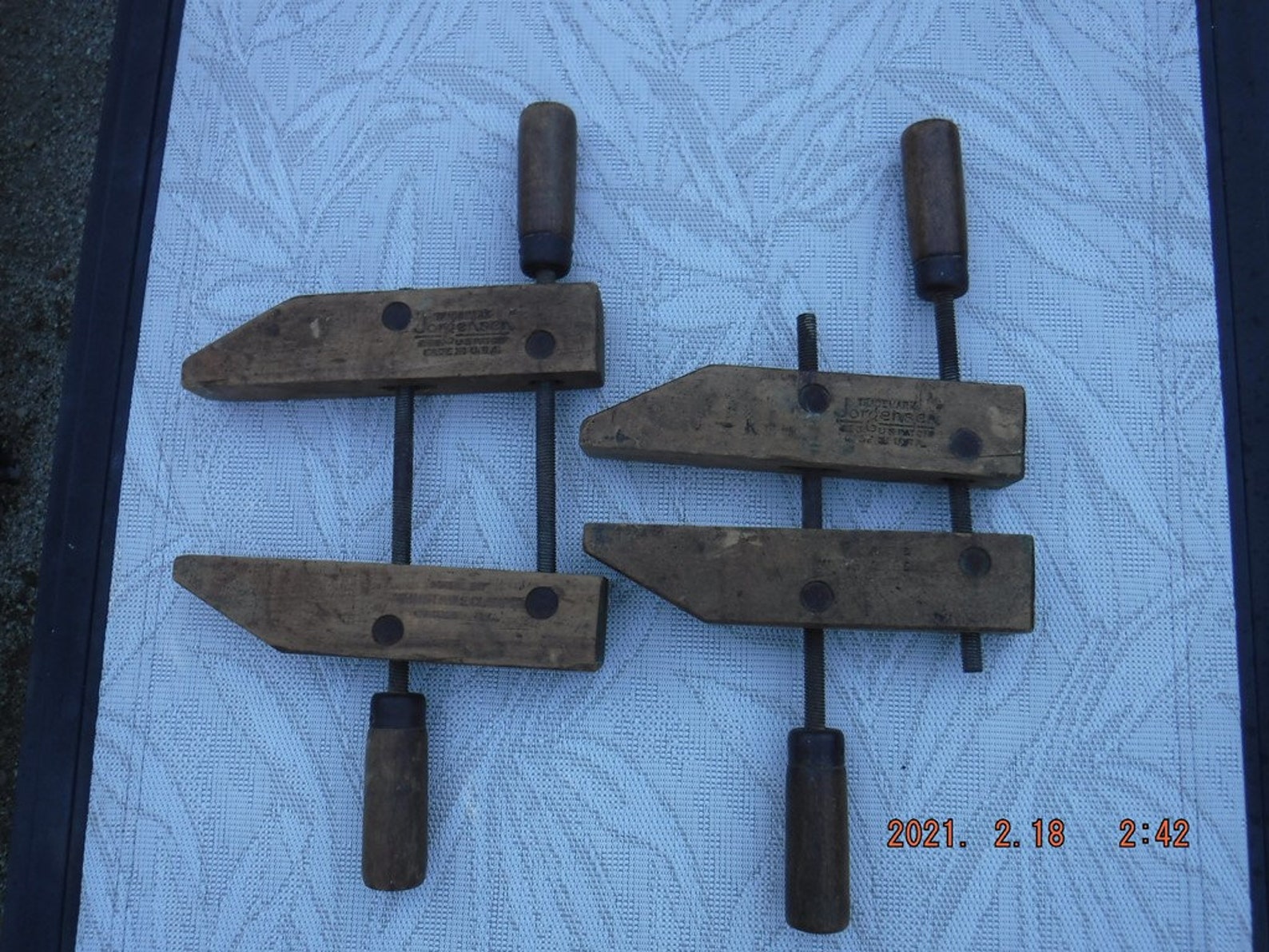 Clamps Vintage Adjustable Wood Clamps Are 8 Wide and Screws