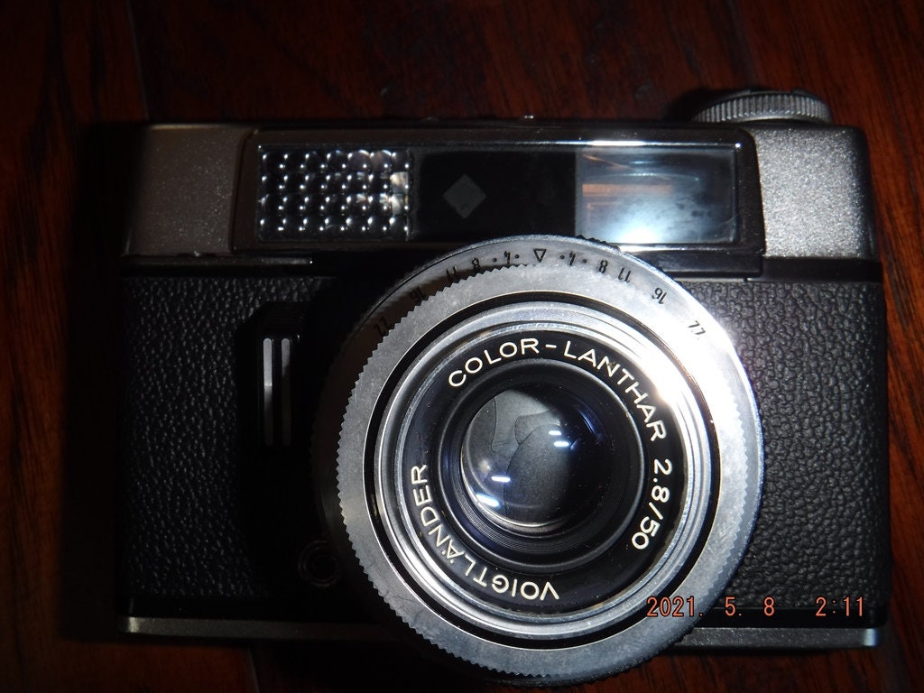 Objectif Voigtlander Vitoret R Color-Lanthar 2.8/50 Avec Son étui (1963-1966) - Appareil Compact Vintage - Occasion