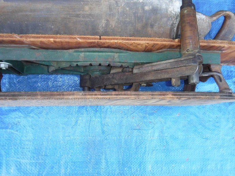 Langdon Acme Mitre Saw Box Size 2 model 73 and 24" Henry Disston & Sons Warranted Cast Steel Back hand saw image 10