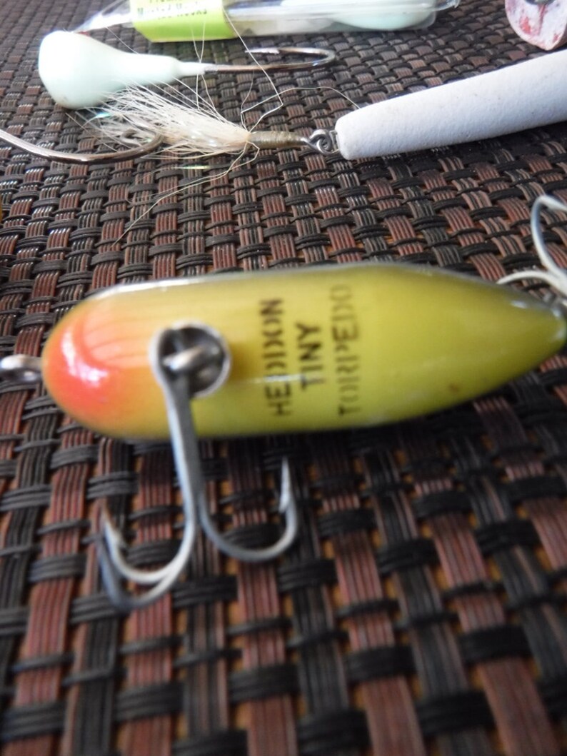 Vintage Fishing Lures Rapala Hell Heddon Cat Cordell Etsy