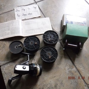 Vintage Fishing DAM QUICK Spinning Reel Line Spool/s Drag Knob W. Germany x3  Penn Roddy Shakespeare Pro Am 20/20
