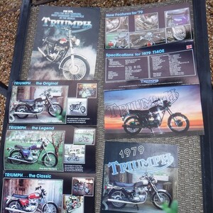 Triumph motorcycle brochures and articles 1978 & 1979 image 5