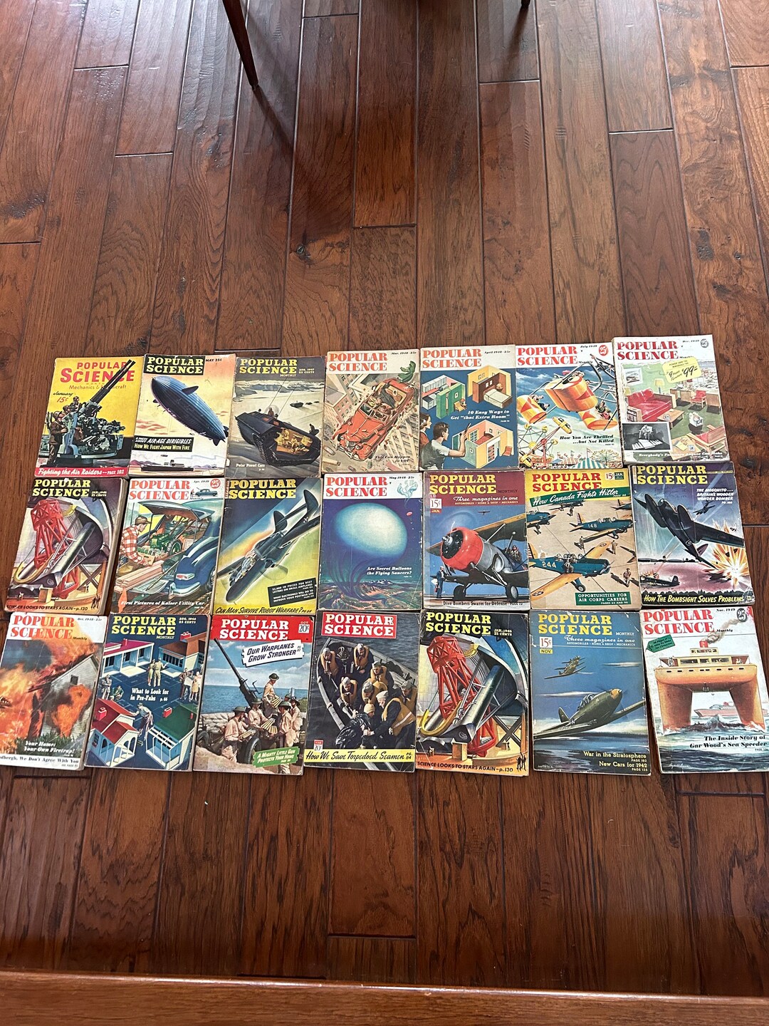 Popular Science Magazine 1940's Lot of 21 Magazines USPS Media Mail Offered Etsy
