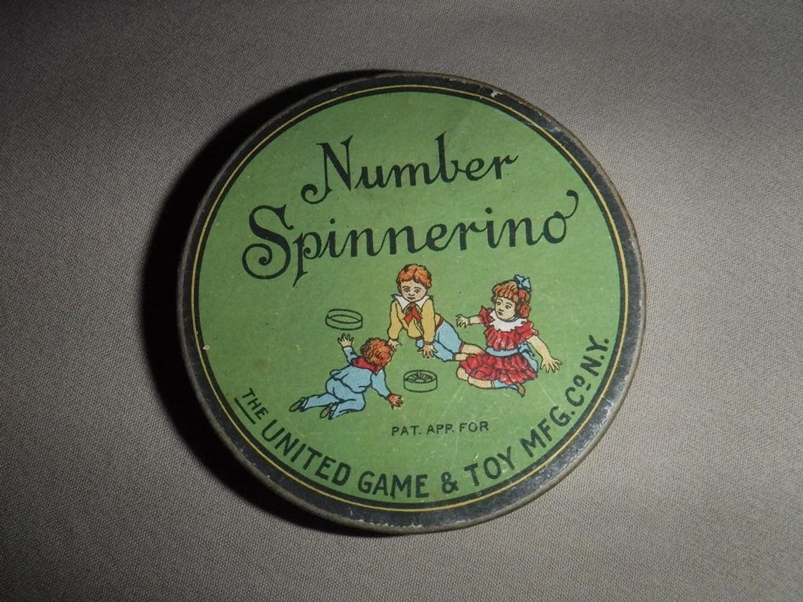Vintage Hand Help Paper Number Game Spinnerino the United Game Etsy