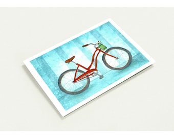 Cruiser Bike Blank Notecards - 10-pack