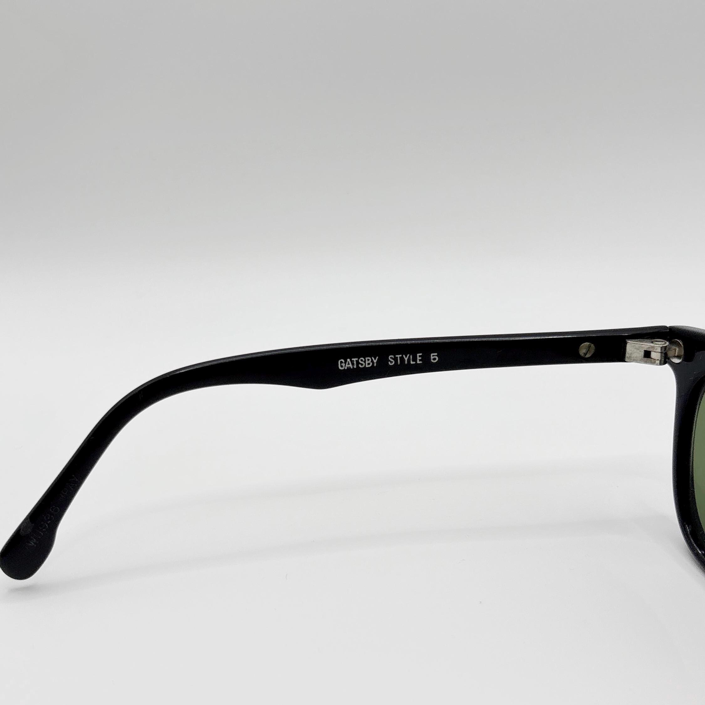 Vintage Bausch & Lomb Ray-ban Gatsby Style 5 Sunglasses – Black