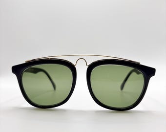 Occhiali da sole vintage Bausch & Lomb Ray-Ban Gatsby Style 5 – Neri e oro – Made in USA