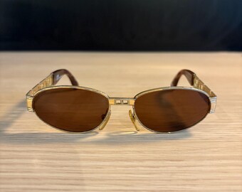 Vintage Gianni Versace 4310 Sunglasses Black Tortoise Oval  display picture 1
