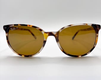 Vintage Ray-Ban Elliot RB2197 Polarisierte Sonnenbrille - Made in Italy - Schildpatt Designer Sonnenbrille