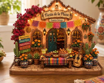 Letrero de madera personalizado para la familia Fiesta, Letrero Viva La Fiesta, Recuerdo mexicano personalizado para el hogar, Regalo para la familia hispana Decoración para el hogar