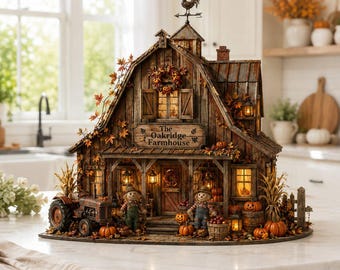 Letrero de madera personalizado para granja de calabazas, letrero vintage personalizado para casa embrujada con nombre familiar, decoración de cosecha de otoño, letrero de madera de Halloween estilo granja