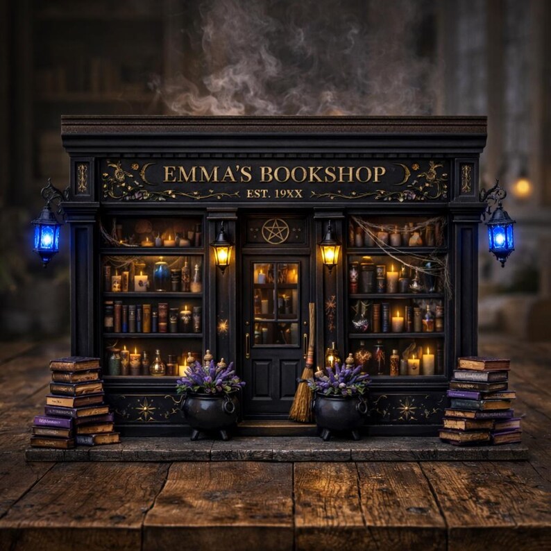 Witchy Bookshop Wooden Sign, Witchy Book Store Decor, Dark Academia ...