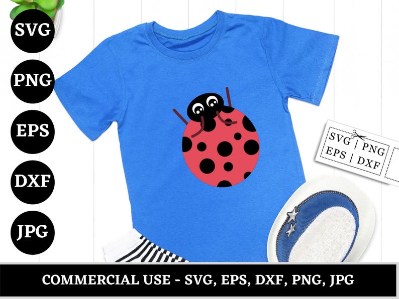 Ladybug SVG Bundle 16 Cute Bug Designs, Spring Insect Clipart SVG ...