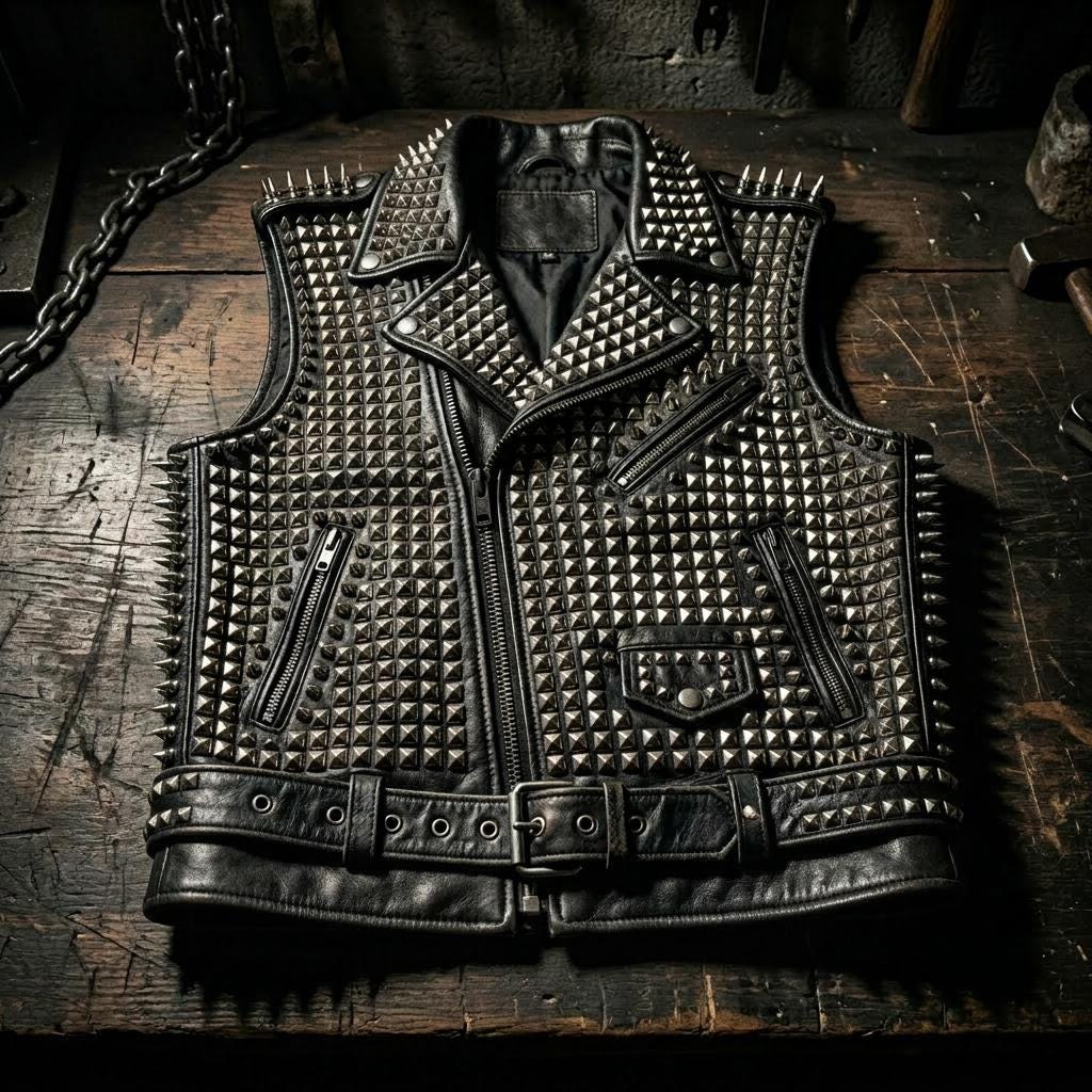 Heavy metal vest - Etsy 日本