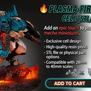 Sexkantssköld Eld & Plasmaeffekt för Mecha Miniatures | Sci-Fi Shield Flare | Högkvalitativ ABS-liknande harts | Kompatibel med skala 28mm-40mm