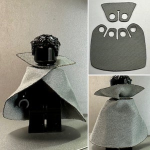 Pick 5 Custom Cloaks and collar for Lego minifigures cloth capes variety of colors