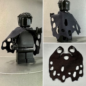 Pick 10 Custom Tattered Capes for Lego minifigures cloth torn battle capes variety of colors