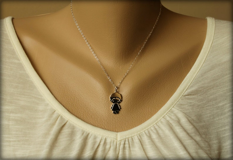 Little Boy Necklace in Sterling Silver Etsy