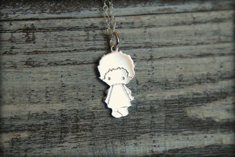 Little Boy Necklace in Sterling Silver | Etsy