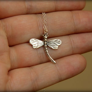 Dragonfly Necklace in Sterling Silver image 2