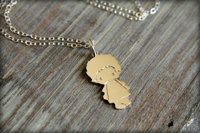 Little Boy Necklace in Sterling Silver Etsy