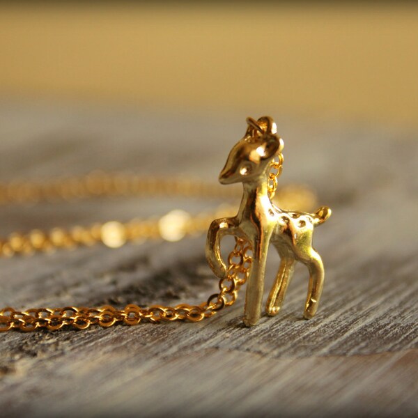 Golden Fawn Necklace