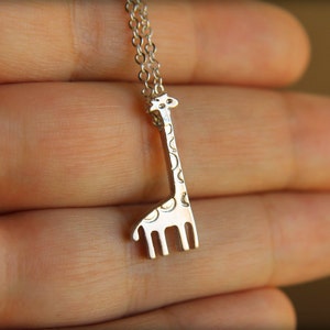 Giraffe Necklace, Available in Silver or Gold