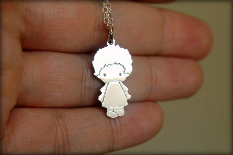 Little Boy Necklace in Sterling Silver Etsy