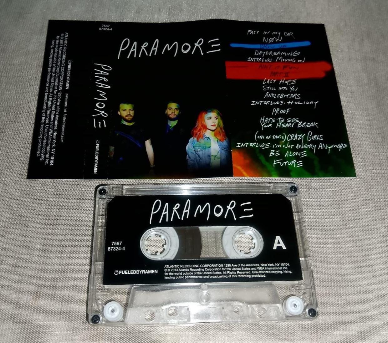 Paramore – Paramore Cassette Tape / Alternative Rock / Pop Punk