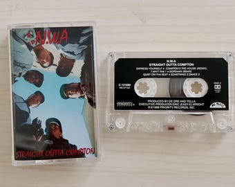N.W.A – Straight Outta Compton Cassette Tape / Gangsta Rap / Hip-Hop / Álbum clásico de 1988