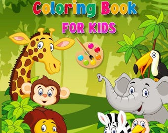 50 Animal Coloring Pages – Printable Coloring Book for Kids