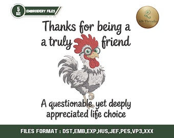 Lustiges Huhn Stickdatei, Fragbares Leben Wahl Zitat, Freundschaft Humor Datei