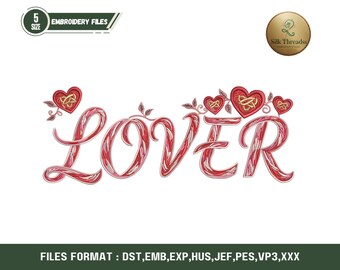Valentine's Day Embroidery Design Digital Download – Repositional Hoop Machine Patterns for Hearts, Flowers & Applique