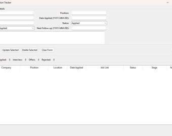 Offline Job Search Organizer