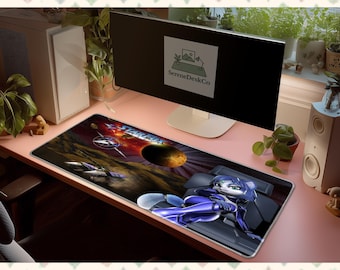 Star Fox Assault Mouse Pad Gaming Desk Mat StarFox Mousepad XL Retro Space Game Desk Setup Aesthetic