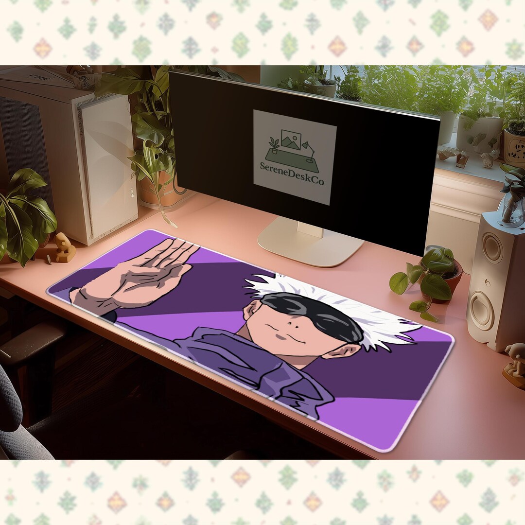 Gojo Mouse Computer Thing Gojo Satoru Mousepad Jujutsu Kaisen Desk Mat Anime Gaming Mouse Pad XL ...