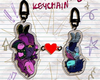 Llaveros con imán de corazón del alma de Kris y Susie