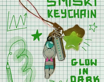Smiski in Bikini Glow in the Dark Phone Charm