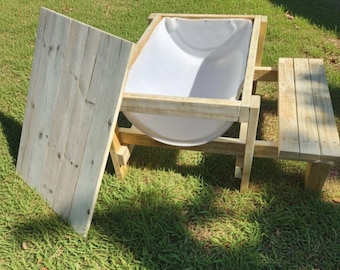 Sandbox with benches and lid  plans