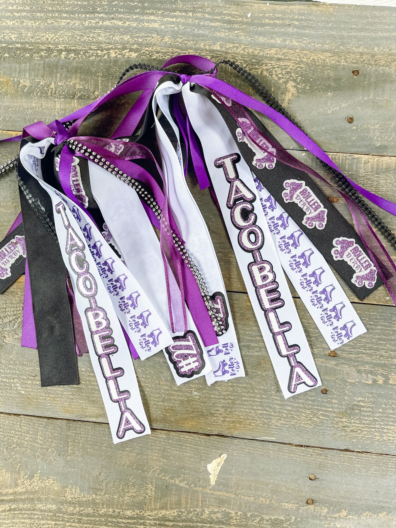 Softball Hair Ribbons Personalized Team Ribbons Track Hair Etsy