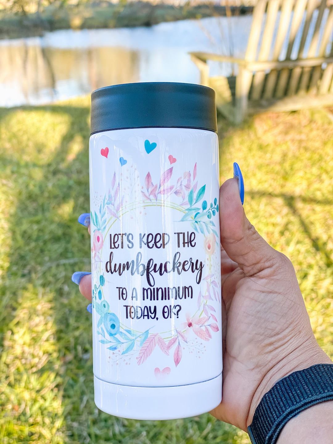 Personalized Skinny Can Cooler Stainless Steel Insulated Cooler Seltzer
