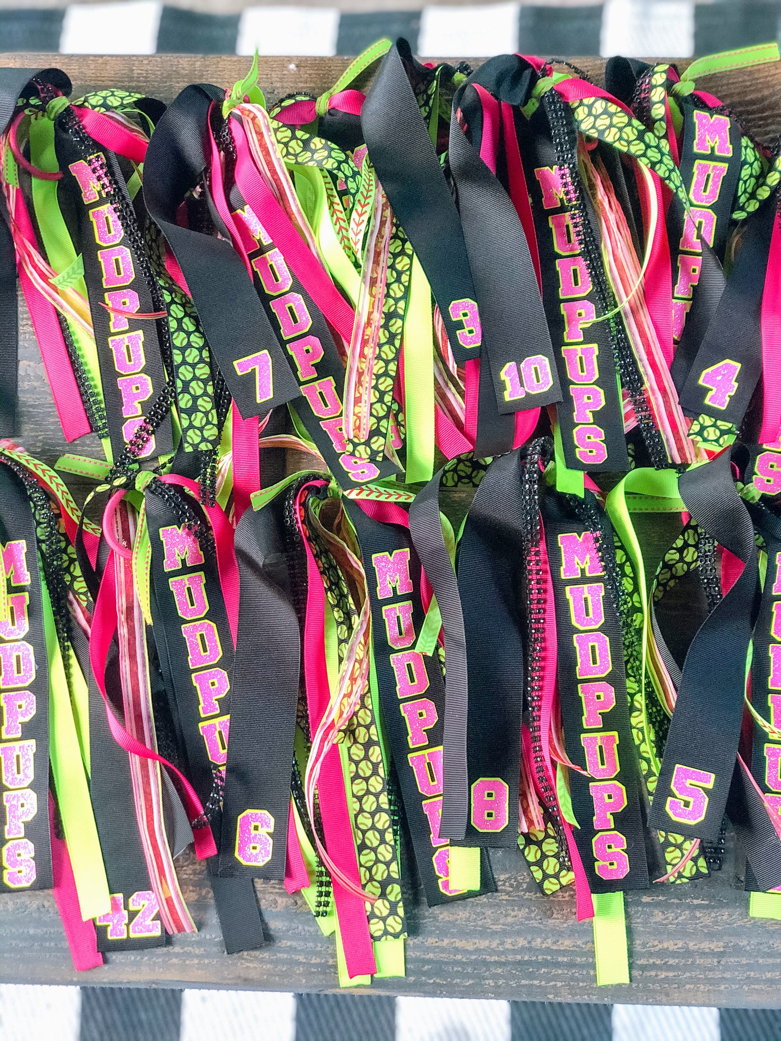 Softball Hair Ribbons Team Ribbons for Softball/soccer Teams Etsy