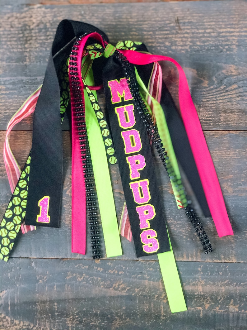 Softball Hair Ribbons Team Ribbons for Softball/soccer Teams Etsy
