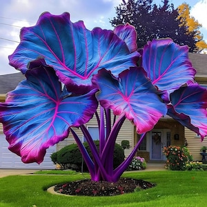 Pink Elephant Ear Plant - Etsy