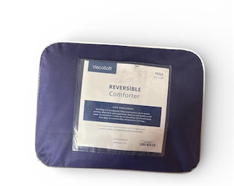 Edredón reversible ViscoSoft tamaño matrimonial 82x86