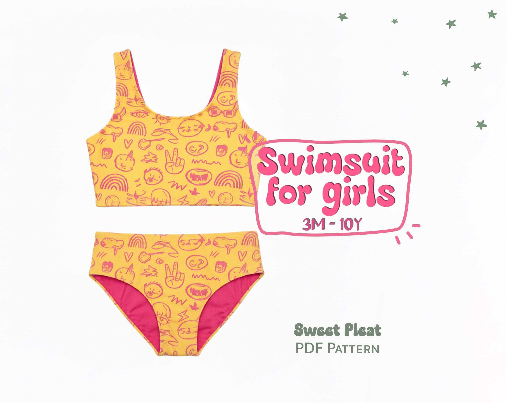 Little girls bikini - Etsy 日本